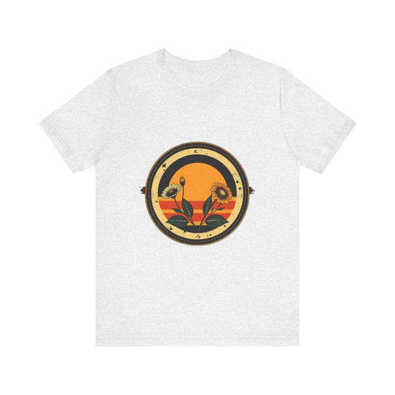 Retro vintage botanisch T-shirt, vintage grafisch T-shirt, cadeau voor natuuravonturen afbeelding 2