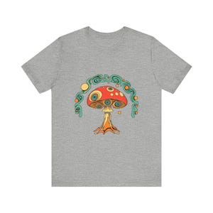 Psychedelisches 70er-Jahre-Retro-T-Shirt mit wirbelnden Pilzaugen, psychedelisches 70er-Jahre-T-Shirt, cooles Hippie-Geschenk Bild 10
