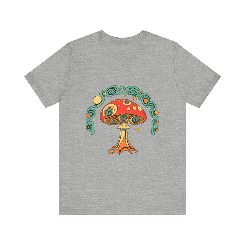 Psychedelisches 70er-Jahre-Retro-T-Shirt mit wirbelnden Pilzaugen, psychedelisches 70er-Jahre-T-Shirt, cooles Hippie-Geschenk Bild 10