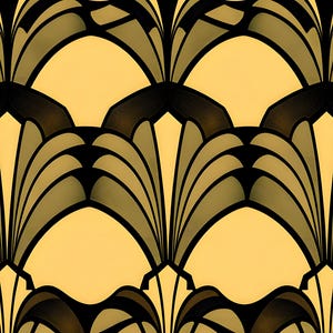 Art-déco-Wandbild mit geometrischem Muster zum Ausdrucken, digitaler Download, Sofort-Download-Druckset Bild 3