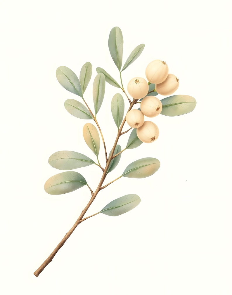 Eucalyptus Botanical Print Set, Sage Green Wall Art, Printable Digital Download, Vintage Plant Illustration image 2