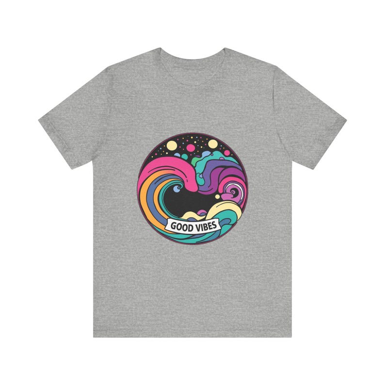 Groovy Rainbow Waves Rolling Psychedelic 70s Retro T-Shirt, Psychedelic 70s Tee, Groovy Hippie Gift image 10