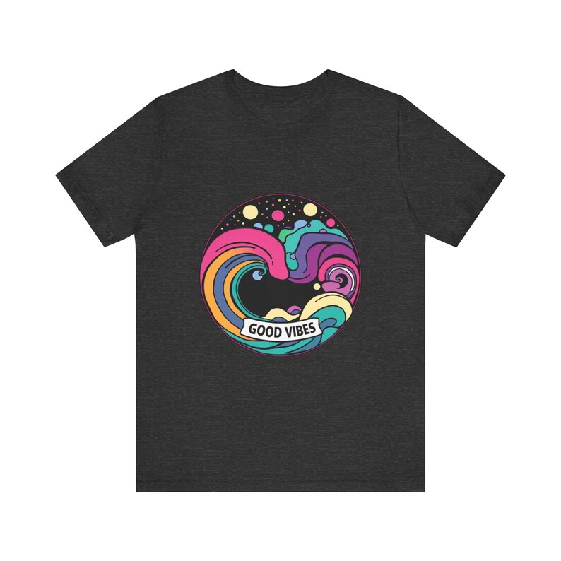 Groovy Rainbow Waves Rolling Psychedelic 70s Retro T-Shirt, Psychedelic 70s Tee, Groovy Hippie Gift image 11