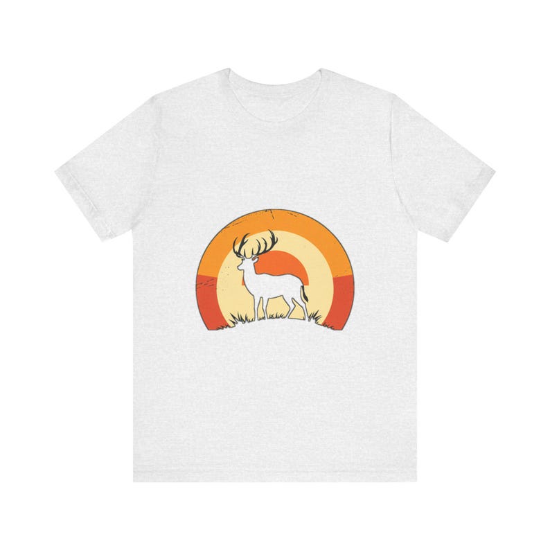 T-shirt rétro avec silhouette d'animaux sauvages, t-shirt graphique vintage, cadeau d'aventure dans la nature image 2