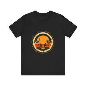 Retro vintage botanisch T-shirt, vintage grafisch T-shirt, cadeau voor natuuravonturen afbeelding 3