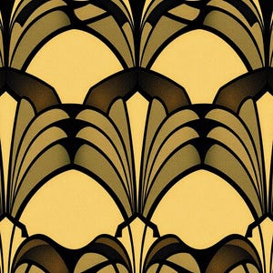 Art-déco-Wandbild mit geometrischem Muster zum Ausdrucken, digitaler Download, Sofort-Download-Druckset Bild 1