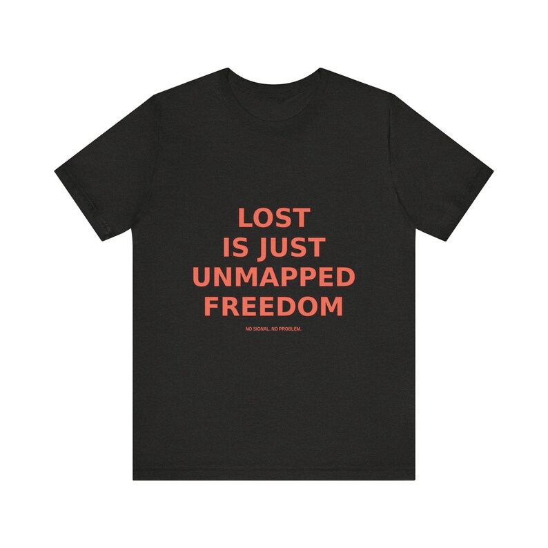 Verloren ist nur nicht abgebildete Freiheit T-Shirt - Lustiges Wanderer Natur Wanderer Tee Bild 7