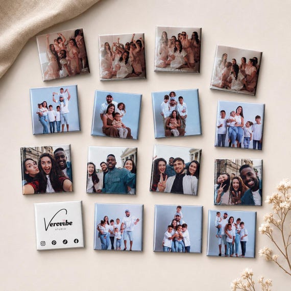 Custom Photo Magnets | Custom Square Keepsake Gifts for Family