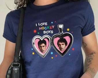 I Love Hockey Boys Baby Tee, Ilya Shane Baby Tee, Hockey Romance Couple Baby Tee, Hockey Romance Fan Gift