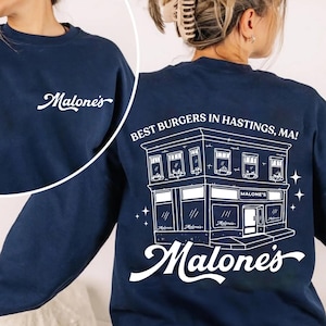 Malone's Best Burgers In Hastings T-Shirt, Malone's Bar Off Campus Tee Shirt, Briar University Sweatshirt, Hockey Romance Bookish Tee