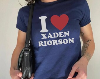 I Love Xaden Riorson Baby Tee, Wingleader Xaddy Baby Tee, Fourth Wing Book Baby Tee, Fantasy Bookish, Xaddy Fan Gift