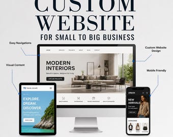 Custom Website Design Service | Modern Business Website | Responsive Website | Small Business Website | SEO Optimized Web Design