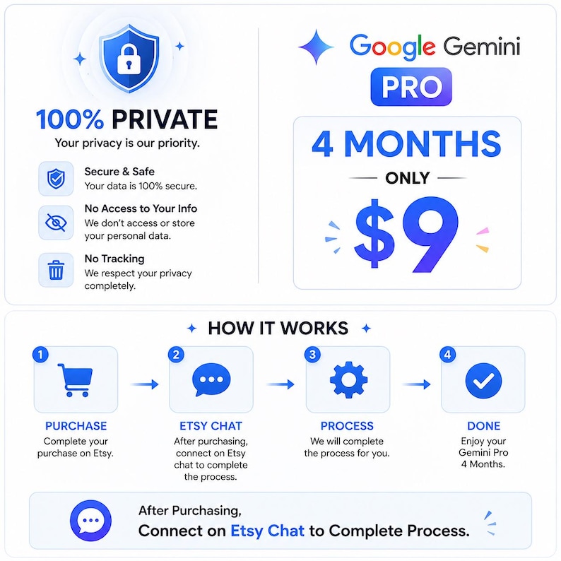 Gemini Pro 4 månaders prenumeration | Google AI Premium | Veo 3 AI-video- och bildgenerering | 5 TB molnlagring | YouTube Lite bild 2