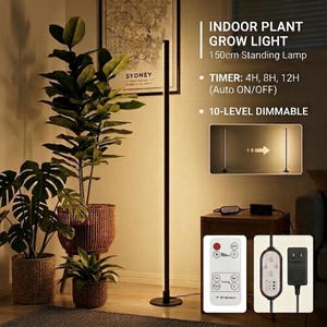 Grow Light for Indoor Plants 280 LED Full Spectrum with Remote, 150cm