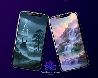 100 Sci-Fi Phone Wallpapers, Dreamscape Die ultimative 6K-Kollektion, Volle Fantasy-Landschaftsbibliothek für iPhone & Android, Premium iOS 18 Art
