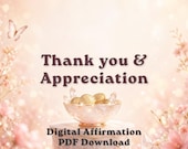 Appreciation & Thank You | Digital Affirmation PDF Download