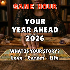2026 Tarot Reading, 12 Month Future Forecast, Same Hour Psychic Prediction, Love and Career Life Path