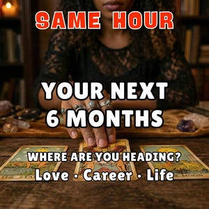 今後6ヶ月のタロット占い、同じ時間｜半年間の恋愛とキャリアの予測｜サイキックによる詳細な予測