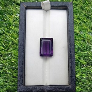 Natural Amethyst Concave Cut Loop Clean| Hand Polished Gemstone