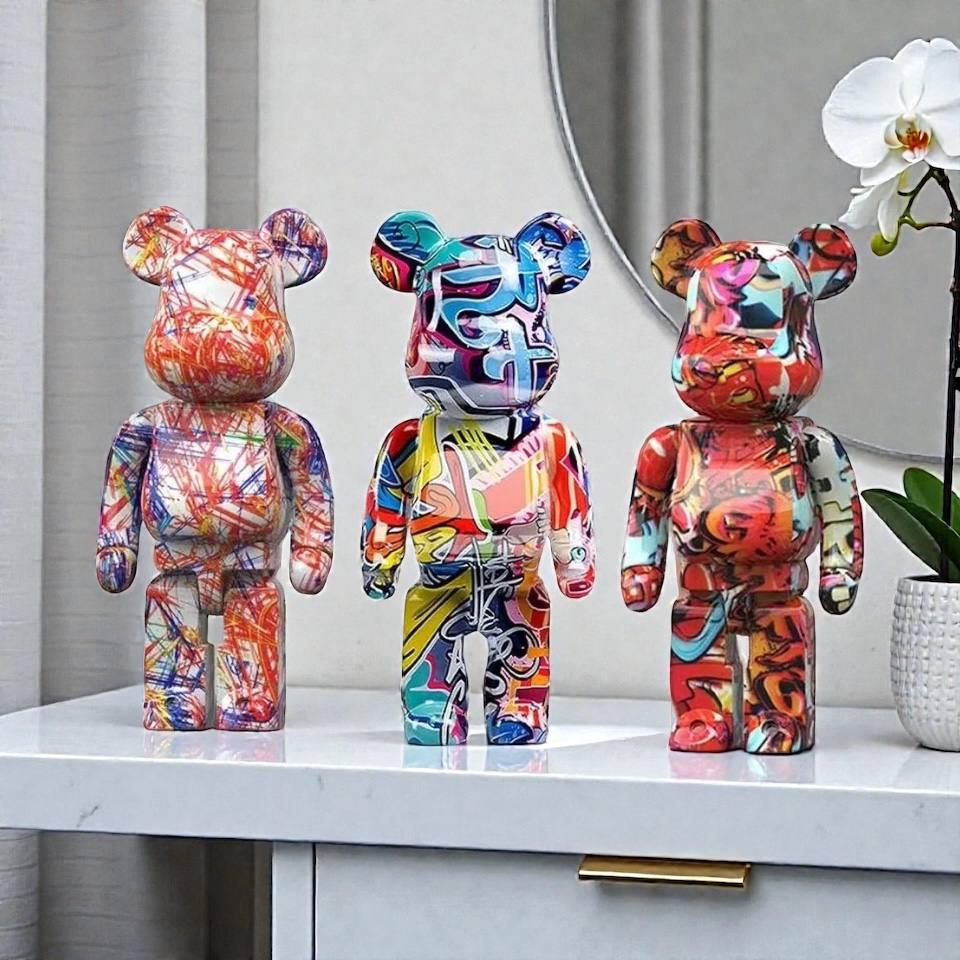 Graffiti bear statue - Etsy 日本