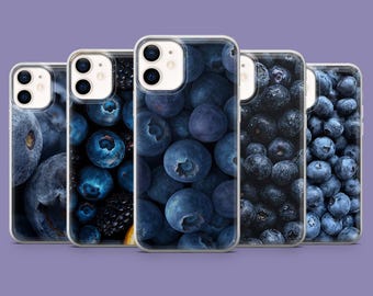 Blueberry Phone Case, Fruit Cover for iPhone 17, 17Pro, 16, 15, 14, 13, Samsung S25 S24Fe, S23, A16, A56, Pixel 10Pro, 9