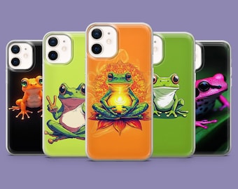 Frog Phone Case,  Amphibian Cute Toad Cover for iPhone 17, 17Pro, 16, 15, 14, 13, Samsung S25 S24Fe, S23, A16, A56, Pixel 10Pro, 9