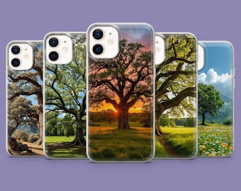 Oak Tree Phone Case Nature Cover for iPhone 17, 17Pro, 16, 15, 14, 13, Samsung S25 S24Fe, S23, A16, A56, Pixel 10Pro, 9