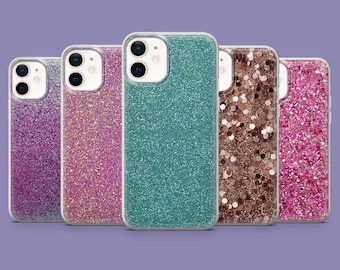 Glitter Phone Case, Sparkle Cover for iPhone 17, 17Pro, 16, 15, 14, 13, Samsung S25 S24Fe, S23, A16, A56, Pixel 10Pro, 9