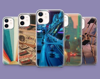 80s Phone Case, Nostalgic Cover for iPhone 17, 17Pro, 16, 15, 14, 13, Samsung S25 S24Fe, S23, A16, A56, Pixel 10Pro, 9