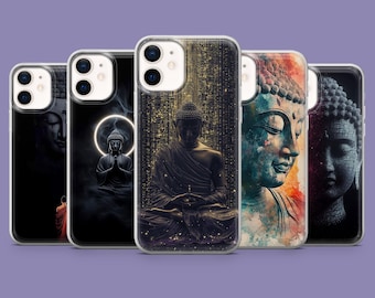 Meditation Buddha Telefonskal Harmony Peace Fodral för iPhone 17, 17Pro, 16, 15, 14, 13, Samsung S25 S24Fe, S23, A16, A56, Pixel 10Pro, 9