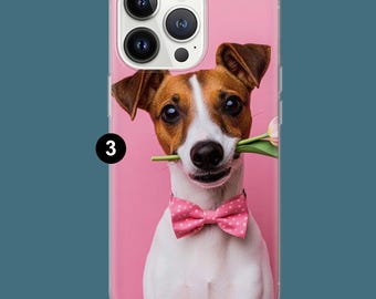 Jack Russell Terrier Dog Phone Case, Elegant Print, Protective Cover