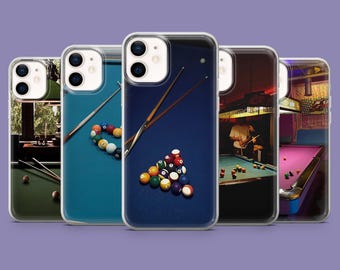 Billiard Phone Case Game Cover for iPhone 17, 17Pro, 16, 15, 14, 13, Samsung S25 S24Fe, S23, A16, A56, Pixel 10Pro, 9