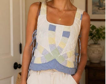 Handmade Quilted Side-Tie Top