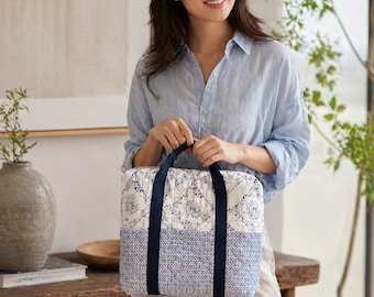 Handmade Vintage Quilted Tote