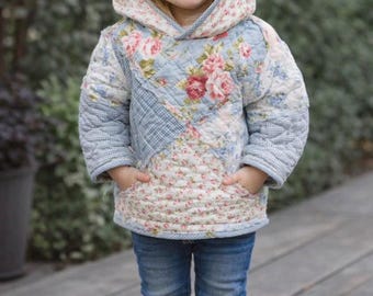 Handmade Quilted Girl’s Hoodie