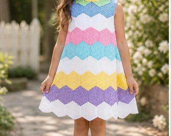 Girl’s Pastel Quilted Dress