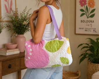 Handmade Tote from Repurposed Quilt