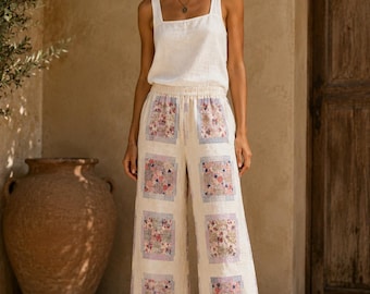 Handmade Pants from Vintage Quilt