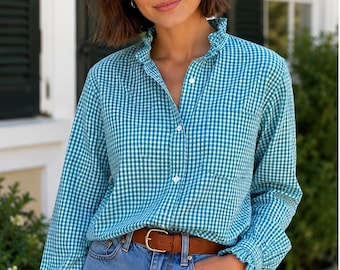Repurposed Ruffled Blouse
