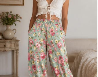 Handmade Pants Repurposed from Vintage Fabric
