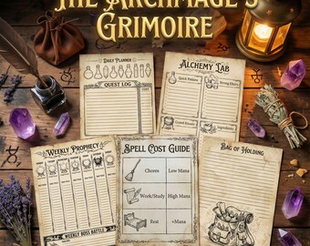 ADHD Gamified Daily Planner Printable PDF | RPG To-Do List & Energy Tracker | Digital Download