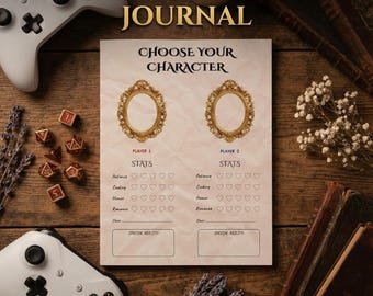 Couples Adventure Journal | Gamified Relationship Builder PDF | Date Night Quest Log & Valentine's Day Gift | Long Distance Activity