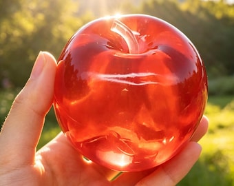 Pelota antiestrés Crystal Big Apple Mochi, juguete cremoso hecho a mano para apretar, pelota sensorial antiestrés para aliviar la ansiedad, lindo regalo blandito para adultos.