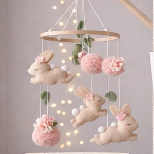 Modello PDF per decorare la culla con un coniglietto • Tutorial per appendere un coniglietto nella cameretta • Modello fai da te