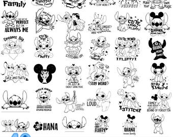 Blue Monster and Angel SVG Bundle: 40 Digital Designs (Instant Download)