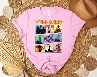 Disney Villains Shirt, Bad Witches Tee, Maleficent T-Shirt, Evil Queen t-shirt, Cruella De Vil Crewneck, Mickey Head Ursula Shirt