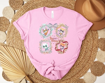 SuperKitties Birthday Girl T-Shirt, Custom Kids Party Tee