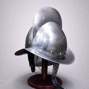 Rodrigo Morion Steel Helmet – Medieval Conquistador Armor | Gift for Collectors image 1