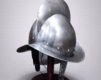 Rodrigo Morion Steel Helmet – Medieval Conquistador Armor | Gift for Collectors