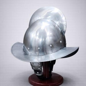 Rodrigo Morion Steel Helmet – Medieval Conquistador Armor | Gift for Collectors image 2